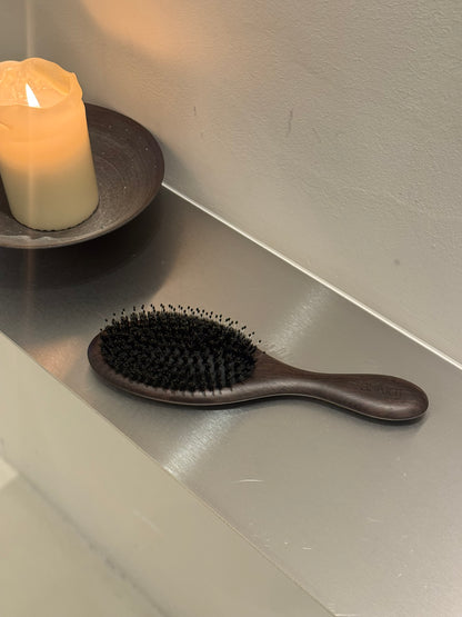 Ebony wood hairbrush